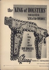 1950 PAPER AD Toy Roy Rogers