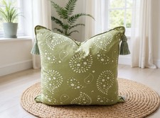 Susie Watson Designs Fabric Statement 20” Cushion, Complete With Feather Inner.