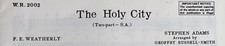 The Holy City by S.Adams and G