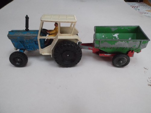 Vintage farm yard - farm, tractor