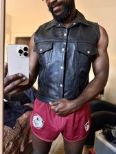 ROB Men's Leather Jacket Size