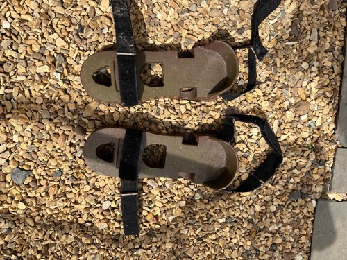 Vintage iron boots - iron,