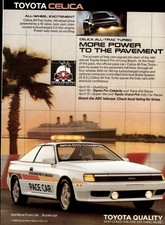 1988 Toyota Celica All Trac Turbo Vintage Advertisement Print Art Car Ad