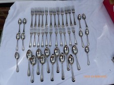 44 PIECE  NICKEL SILVER OLD