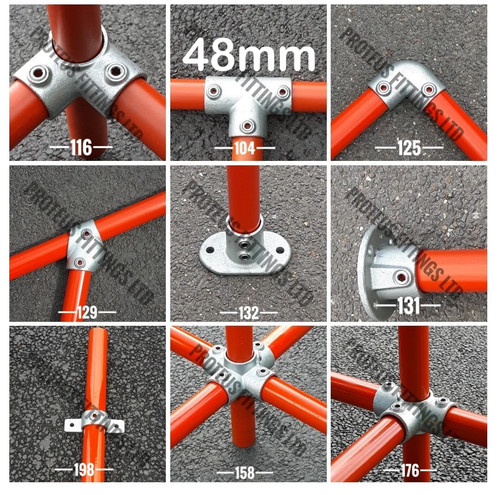 Pipe clamp fittings 48mm - pipe,