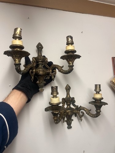 Antique pair heavy - pair, french