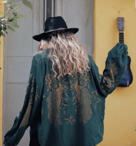 Zara green gold embroidered - gold,