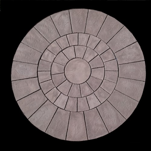 Paving circle old style - paving,