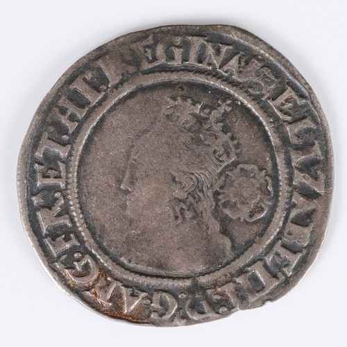 Elizabeth silver sixpence - elizabeth, i