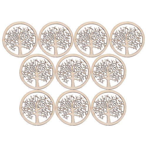 10pcs reusable khaki wooden - 10pcs,