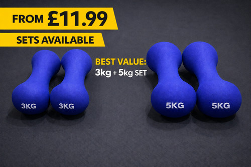 Neoprene dumbbells 2kg 3kg - neoprene, 5kg