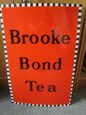 Brooke bond Tea enamel sign. Vintage enamel sign. kitchenalia.
