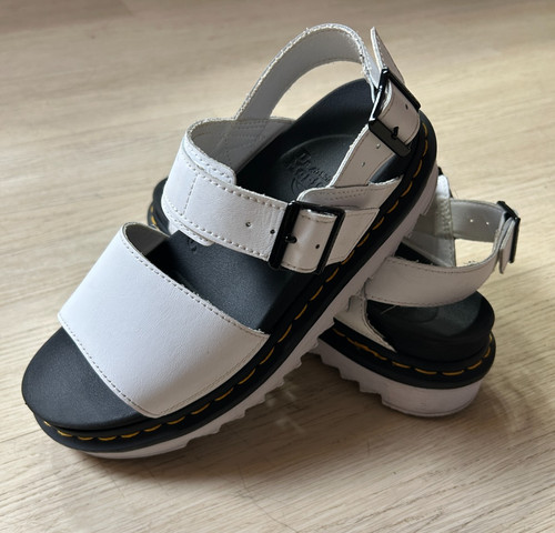 Martens voss white - dr, leather