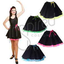 GIRLS Irish Feis Skirt Black with net Dancing Costume Group Dance