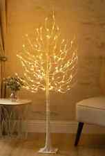Christmas Birch Twig Tree LED Decoration Light Up White Pre Lit Indoor Outdoor