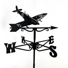 Mini Spitfire Aeroplane Metal Weathervane