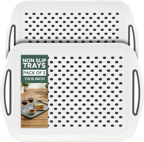 Non slip food serving tray - non-slip,