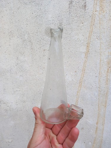 Bird feeder glass antique - bird,