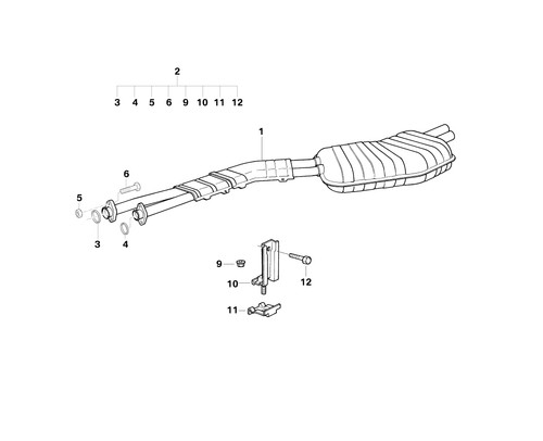 Bmw genuine silencer - silencer, add