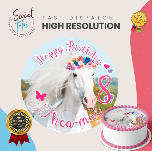 Horse personalised round - horse,