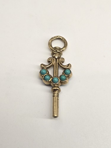 9ct gold turquoise pocket - &,