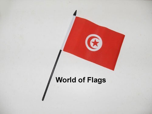 Tunisia flag 4 small - x, 4"