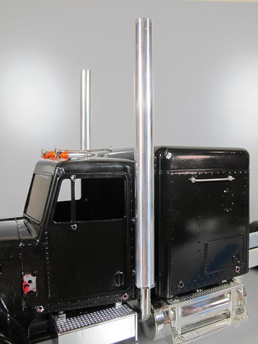Pair aluminum exhaust straight - pair,