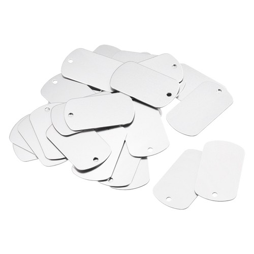 50pcs metal blank tags - 50pcs,