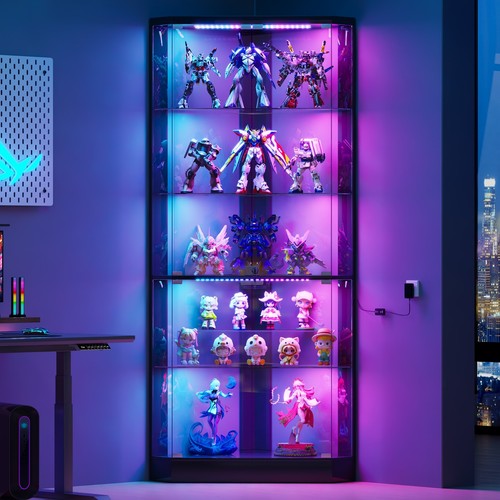 Corner display cabinet with - corner,