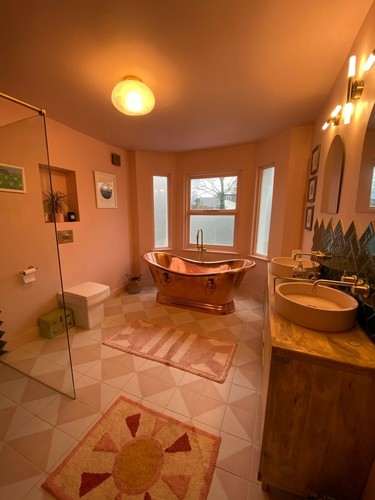 Copper bathtub roman - copper, "roman