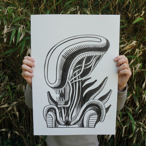 Xenomorph original 42cm x - a2,