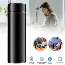 Smart Digital LED Steel Thermos Hot Water Bottle Insulated Flask Sports & Travel