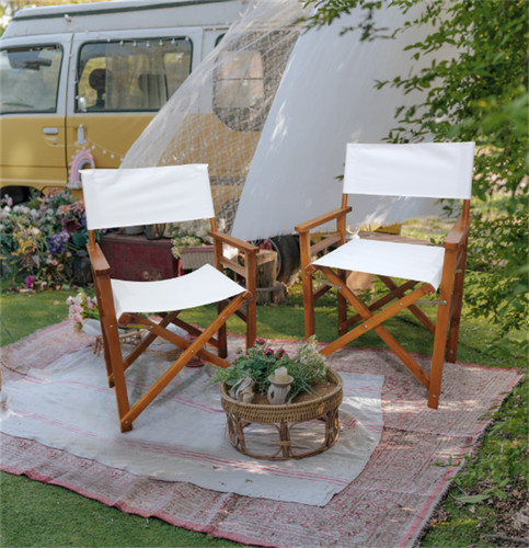 2pcs folding chairs wood - chairs,