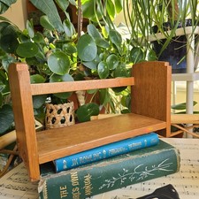 Vintage Wooden Book Trough