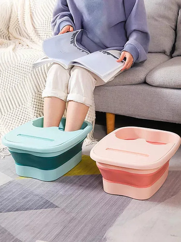 Foldable foot bath soak - bath,
