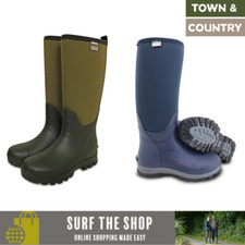 Neoprene Unisex Wellingtons Rubber Boots Town & Country 100% Waterproof UK 4-12