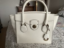 RALPH LAUREN CREAM LEATHER