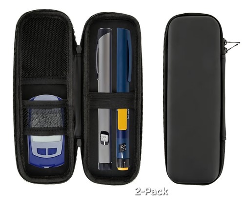 2pc insulin cooler travel case - cooler,