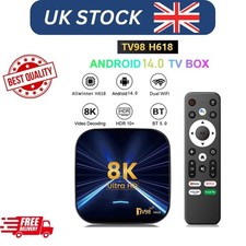 New Android 14.0 TV Box 2G+64GB Quad Core HD 8K HDMI WIFI 5G Media Player.2025