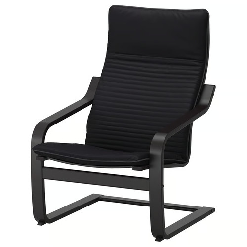 Ikea poang armchair black - ikea,