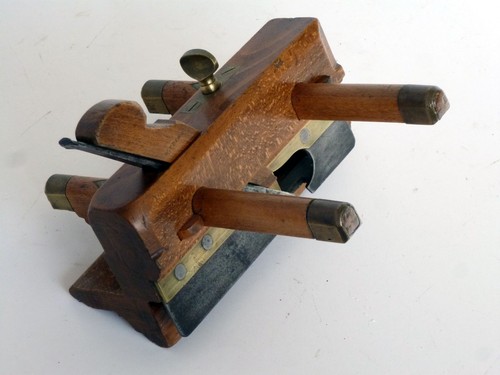Vintage antique wood and brass - wood,