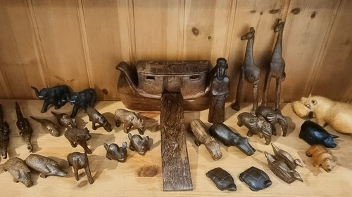 31pc folk art - art, noah’s