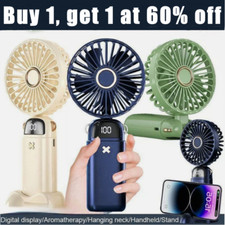 Portable Hand-held Fan Desk Fan Mini Folding Cooler Cooling USB Rechargeable UK