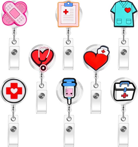 Pack retractable nurse badge - retractable,