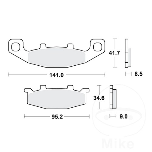 Trw brake pads - trw, sintered