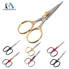 Maxcatch Fishing Fly Tying Scissor Tools Stainless Steel All Size Straight Blade