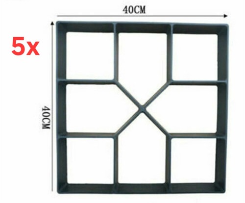 Garden paving pavement mold - 5x,