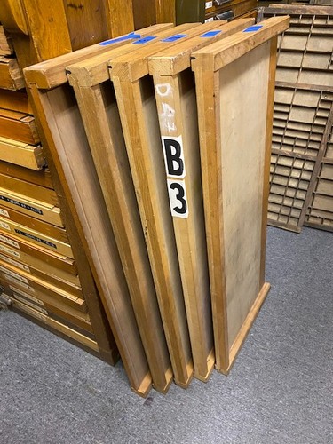 Antique wooden type case - antique,