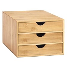 3 Drawer Bamboo Home Office