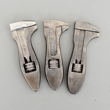 Set 3 Vintage King Dick JENBRO Steel 4" bulldog Adjustable Spanner Wrench